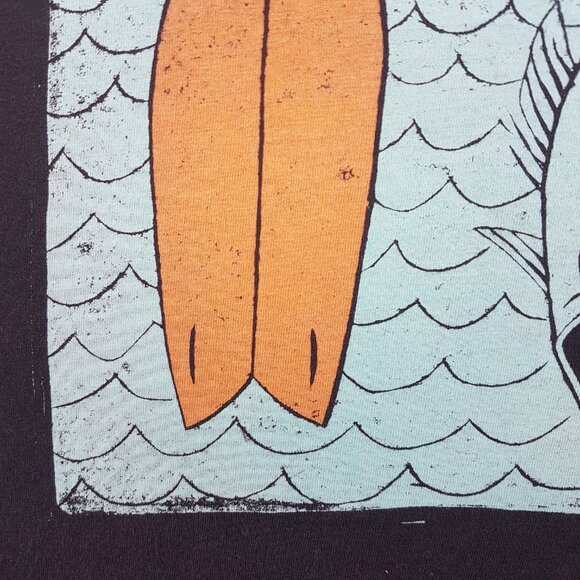 Vintage RIP CURL Tee Shirt Medium US M Sports Surfing Surfboard Fish Graphic Tee - Picture 10 of 13